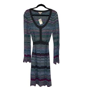 NWT Harold’s Striped Knitted Sweater Dress